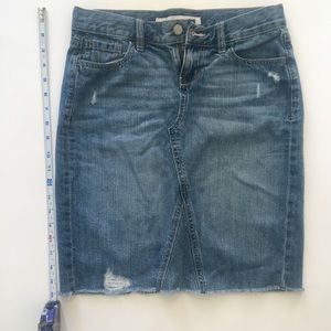 Old Navy Women Denim Skirt 20" L Size 0, Pre-owned